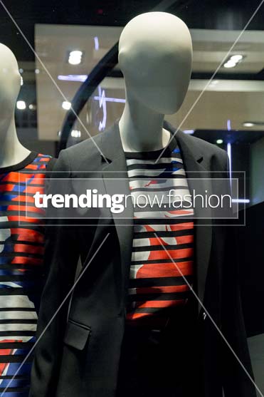 Milan shopping windows Boss