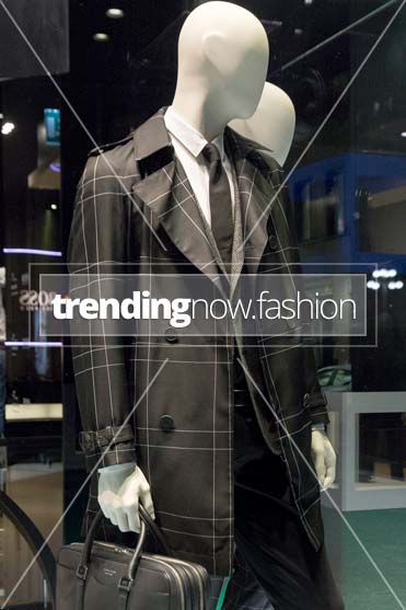Milan shopping windows Boss