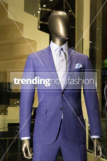 Milan shopping windows Canali