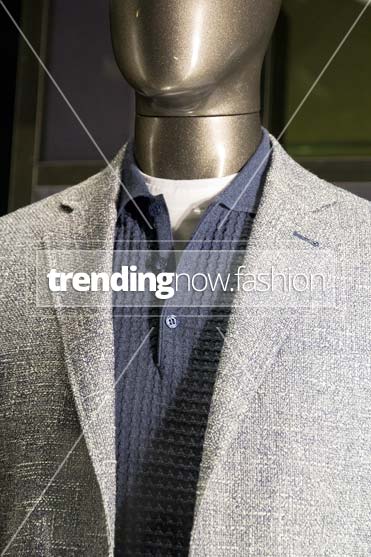 Milan shopping windows Canali
