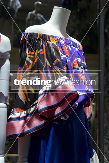 Milan shopping windows Emilio Pucci