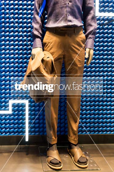 Milan shopping windows Ermenegildo Zegna