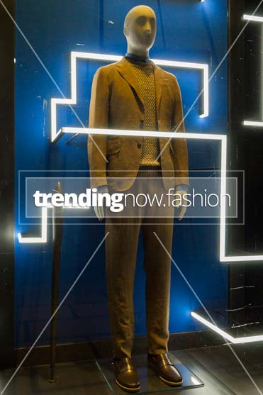 Milan shopping windows Ermenegildo Zegna