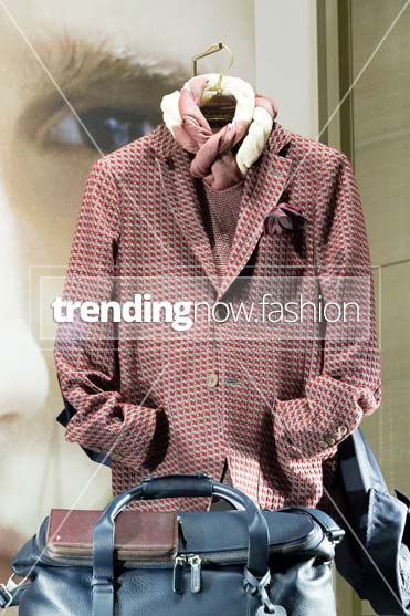 Milan shopping windows Giorgio Armani