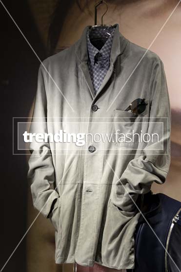 Milan shopping windows Giorgio Armani