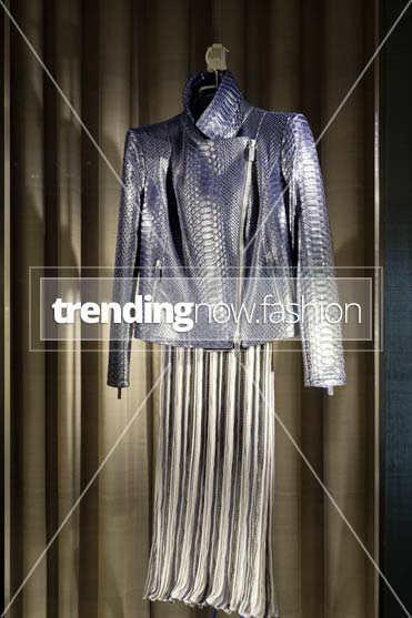 Milan shopping windows Giorgio Armani