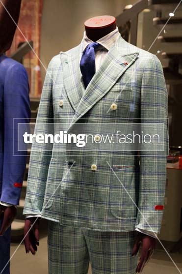 Milan shopping windows Isaia