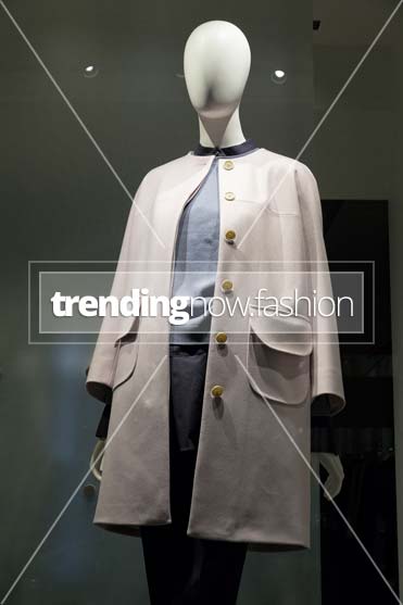 Milan shopping windows Jil Sander Navy