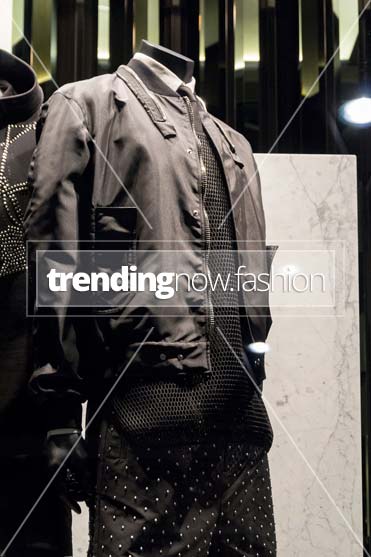 Milan shopping windows Les Hommes