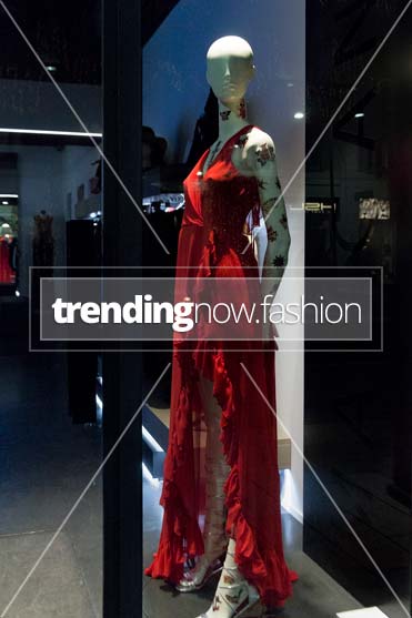 Milan shopping windows Mangano
