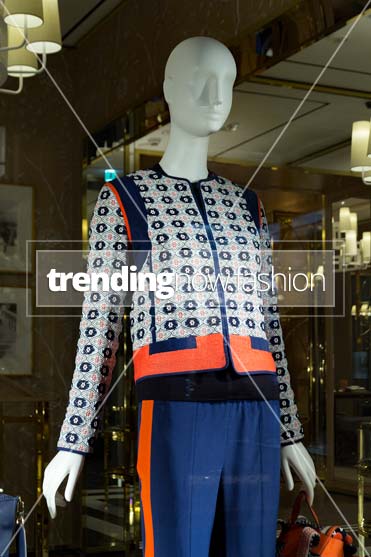 Milan shopping windows Tory Burch