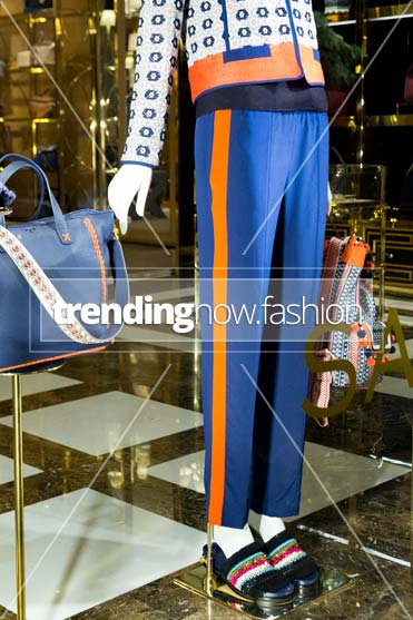 Milan shopping windows Tory Burch