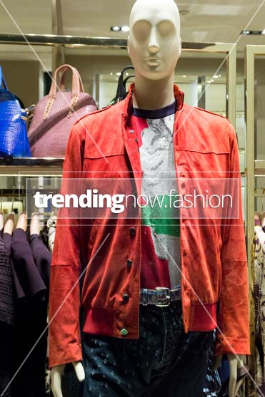 Milan shopping windows Trussardi