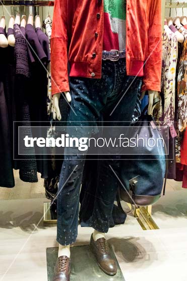 Milan shopping windows Trussardi