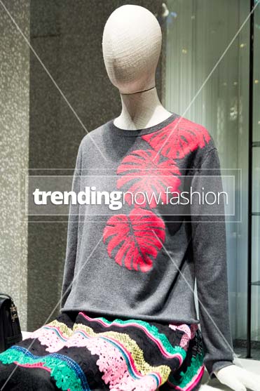 Milan shopping windows Valentino