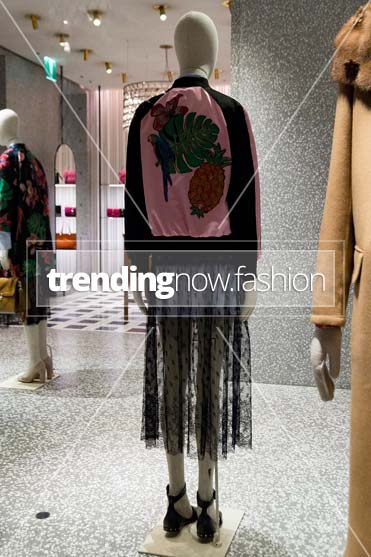 Milan shopping windows Valentino