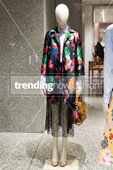 Milan shopping windows Valentino
